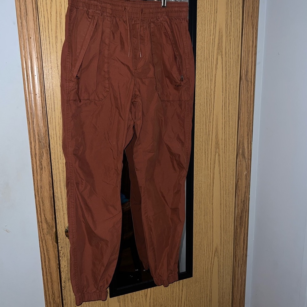 Orange jogger cargo pants